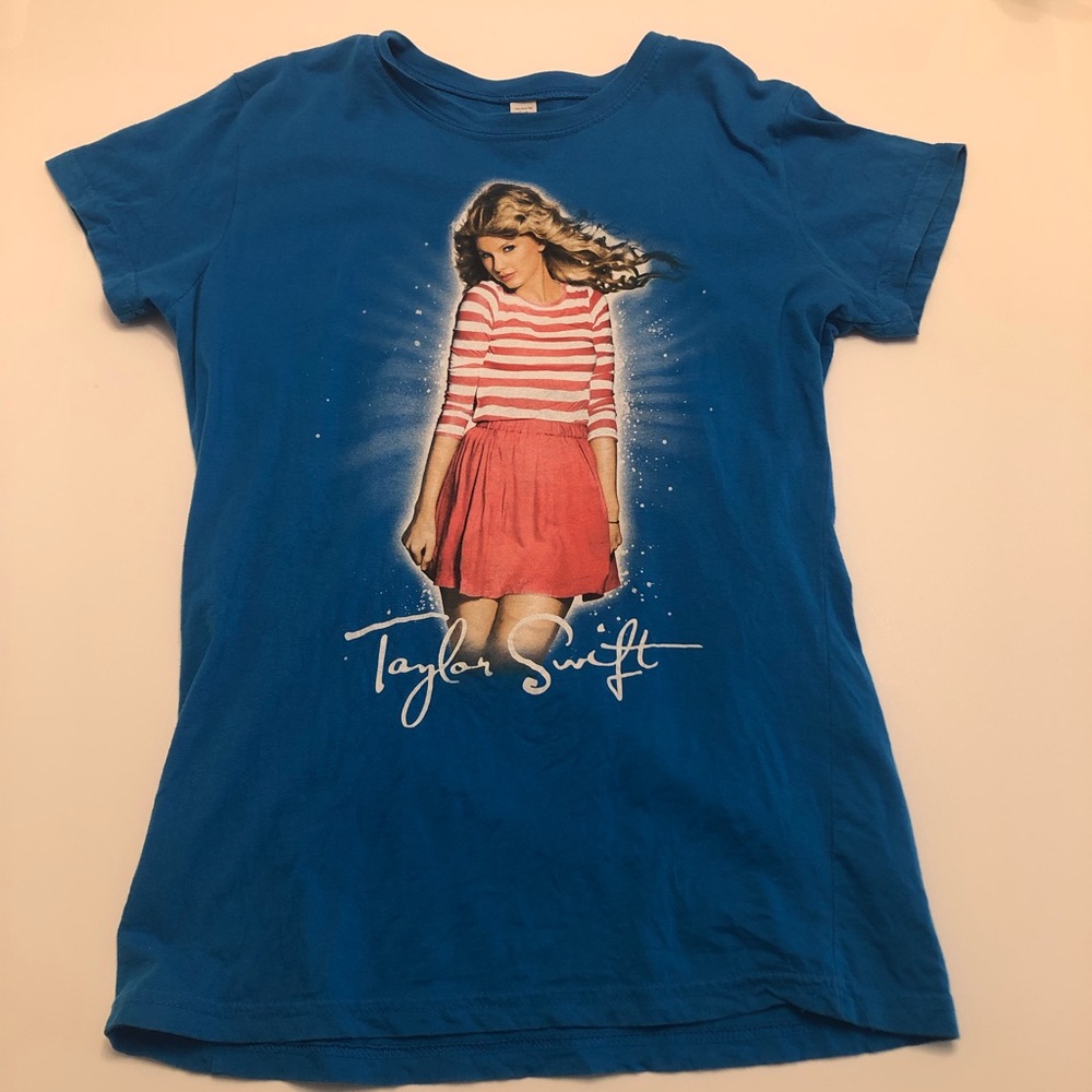 Taylor Swift Speak Now Blue Shirt Kids XL